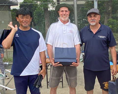 2024 Kotoku Petanque Tournament Aoyama Rajesh Steve Takahashi